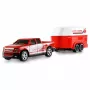 AMEWI RC pickup Die Cast s prívesom na kone 1:64 RTR červený (22681)