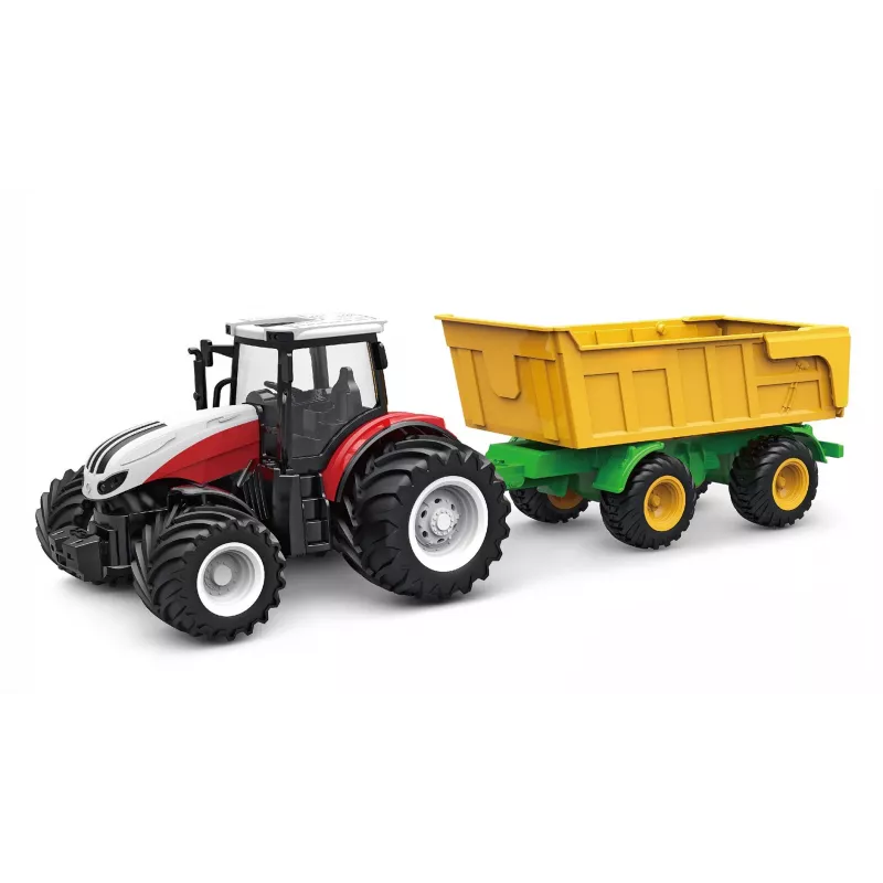 AMEWI RC traktor s vyklápacím prívesom mierka 1:24 2,4GHz 6-kanál Li-Ion 500mAh