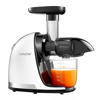 AMZCHEF 1501-WT pomalý odšťavovač (biela)