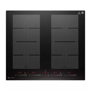 AMZCHEF CE-FS-I74S-FFDD10 4-zónová indukčná varná doska s dotykovým ovládaním, 7200W, čierna
