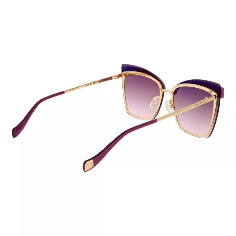 ANA HICKMANN dámske slnečné okuliare AH3177-6404E zlatý rám gradient hnedé sklá 64mm