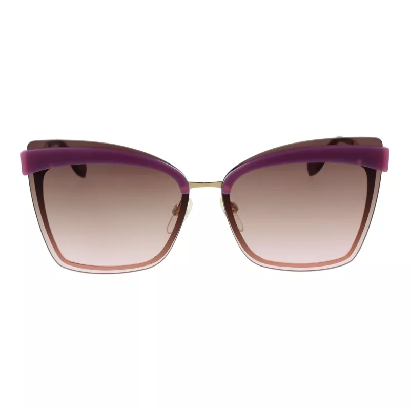 ANA HICKMANN dámske slnečné okuliare AH3177-6404E zlatý rám gradient hnedé sklá 64mm