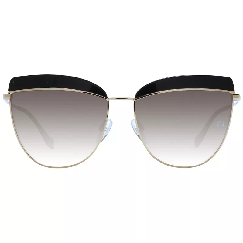 ANA HICKMANN dámske slnečné okuliare AH3190-59A01 zlatá/hnedá motýlia 60 mm
