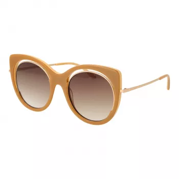 ANA HICKMANN dámske slnečné okuliare AH9265-54H02 havana acetát hranatý rám hnedé tónované sklá 54 mm