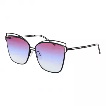 ANA HICKMANN dámske slnečné okuliare HI3049-6109B Havana hnedý acetát obdĺžnikový rám hnedé gradientové sklá 61/15/145 mm