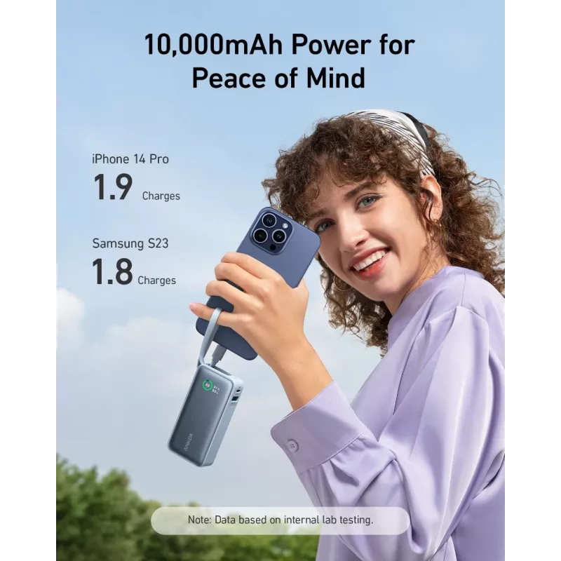 Anker Innovations Anker Nano Power Bank 10000 mAh 30 W 3 A 2 výstupné porty (USB-C, USB)
