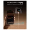 Anker Nano Charger 45W GaN USB-C nabíjačka s ActiveShield 5.0, dotykový senzor, SmartDisplay, rozpoznávanie iPhone, oranžová