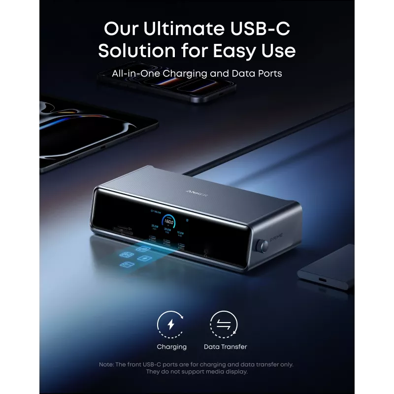 Anker Prime dokovacia stanica (14-in-1, Triple Display, DisplayLink) | A83B33A1