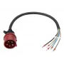 Anker SOLIX Napájací kábel, IEC 60309 3P+N+E na otvorený koniec, 32 A, 60 cm, Červený