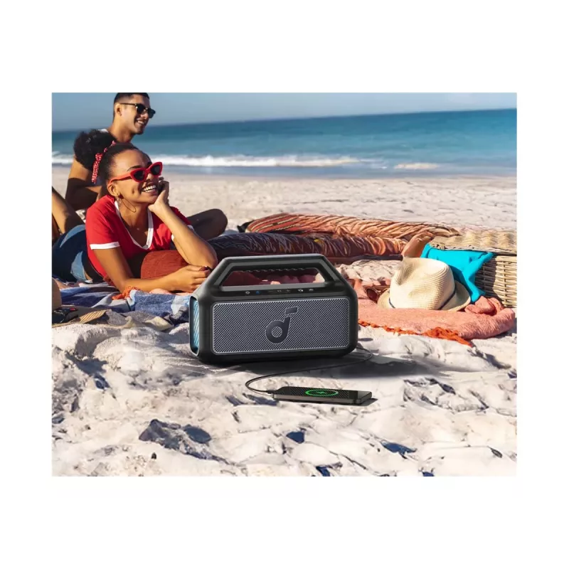 Anker Soundcore Boom 2 prenosný Bluetooth reproduktor, 80 W, vodotesný, čierny