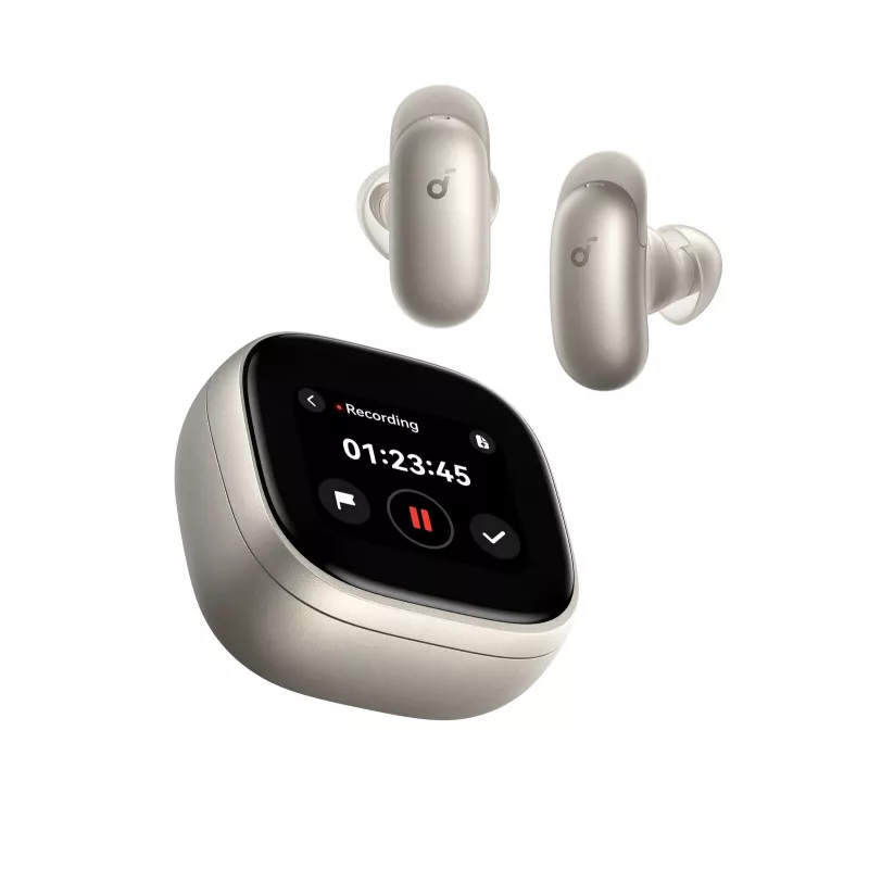 Anker Soundcore Liberty 5 Pro Max skutočne bezdrôtové slúchadlá, Bluetooth, potlačenie hluku, Titanium Gold
