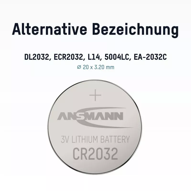 ANSMANN CR2032 lítiová gombíková batéria 3V 230mAh (balenie 1 ks)