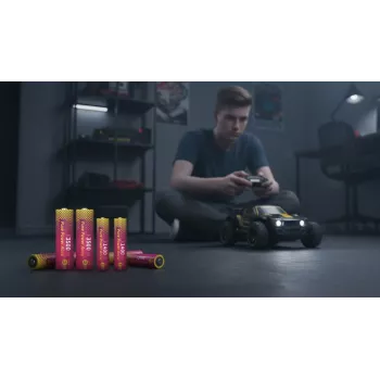 ANSMANN PurePower sada AAA nabíjačka so 4x AAA 800 mAh NiMH akumulátormi