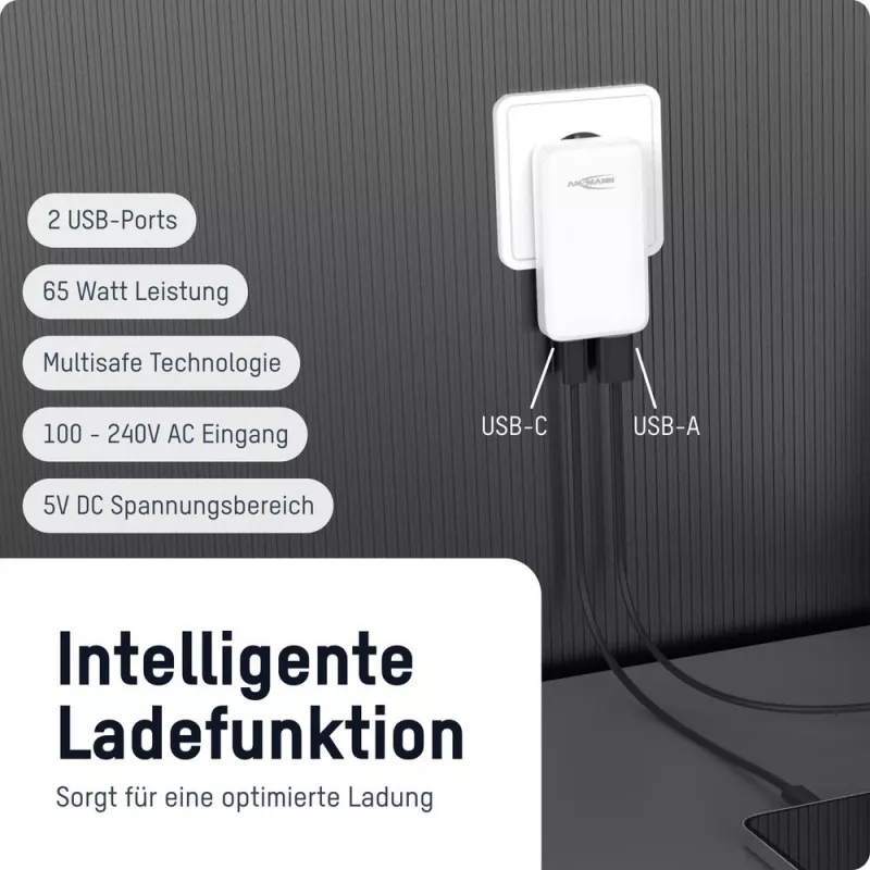 ANSMANN USB nabíjačka 265PD 65W
