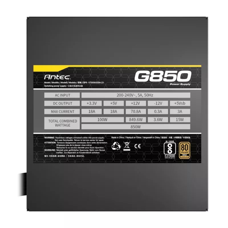 Antec ATOM G850 850W 80 PLUS Gold semi-modulárny napájací zdroj