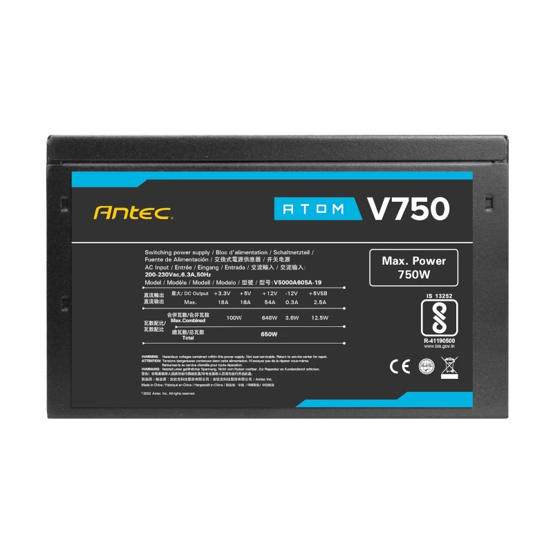 Antec Atom V750 Non-Modular 750W 80 PLUS Bronze ATX napájací zdroj
