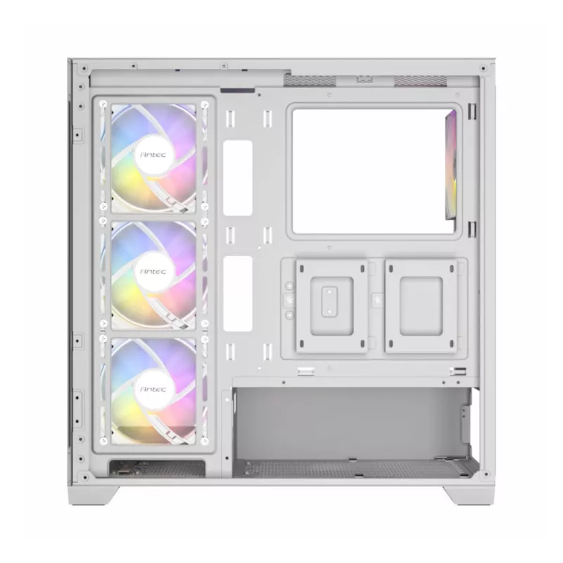 Antec CX300 ARGB ATX Mid-Tower herná skriňa, biela, temperované sklo, 4 ARGB ventilátory