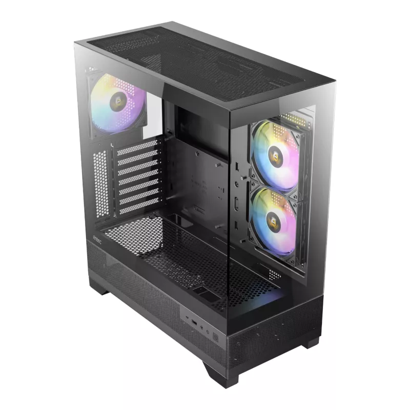 Antec CX700 ARGB B Mid-Tower herná skriňa - temperované sklo, 4x ARGB ventilátory, podpora E-ATX, čierna