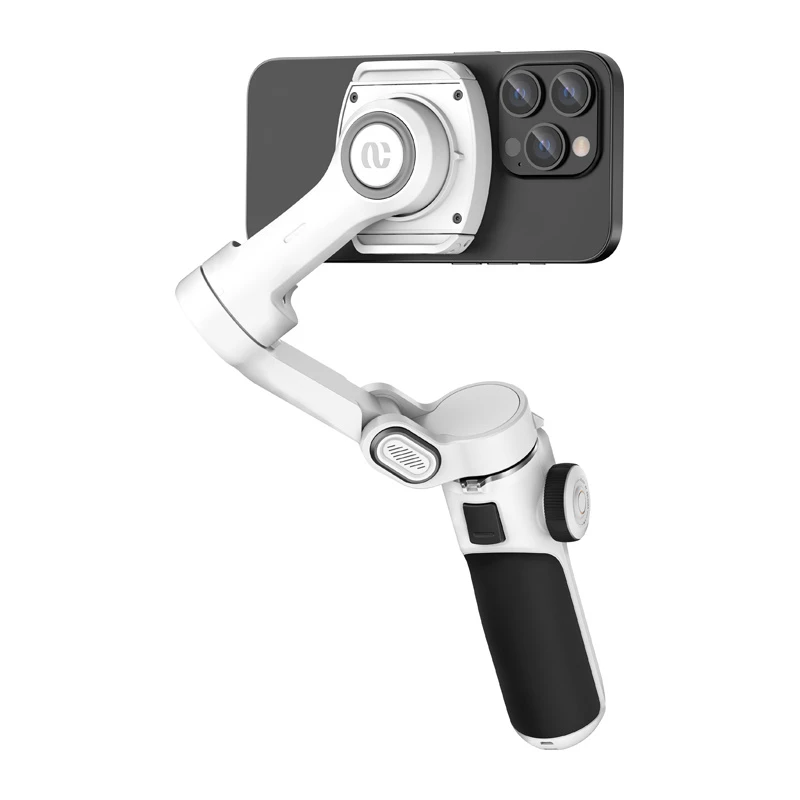 AOCHUAN Smart P2 3-osový gimbal stabilizátor s AI senzorom, Magsafe, LED, biely