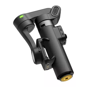AOCHUAN Smart X3 AI Tracking gimbal stabilizátor s LED svetlom a selfie tyčou pre smartphone, čierny