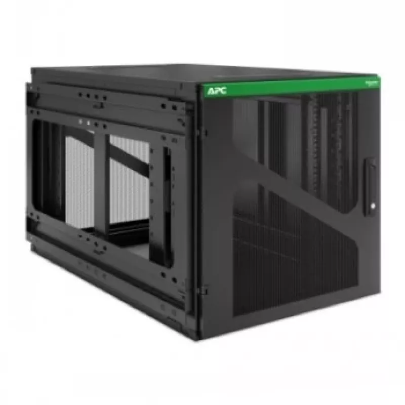APC NetShelter 12U nástenná racková skriňa s bočnou hĺbkou pre UPS, čierna