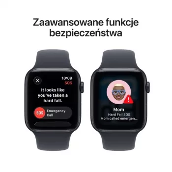 Apple Watch SE 3 (2025) GPS 40 mm Midnight hliníkové puzdro, Midnight Sport remienok S/M