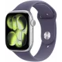 Apple Watch Series 11 (2025) GPS 46mm strieborné hliníkové puzdro s Purple Fog Sportarmband M/L