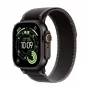 Apple Watch Ultra 3 GPS + Cellular 49mm puzdro Black Titanium s Black/Charcoal Trail Loop - Large (Model A3281, MF1H4QR/A)