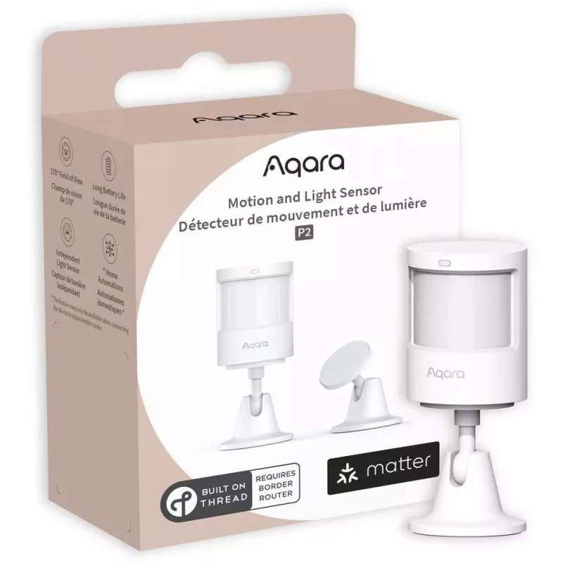 Aqara Motion and Light Sensor P2 - Thread, Bluetooth 5.0, biela