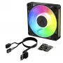 Arctic BioniX P12 A-RGB 120mm PWM ventilátor s Daisy Chain, 400-2300 ot/min, 77.6 CFM, čierny