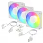 Arctic BioniX P12 A-RGB White 3-pack – 120mm PWM skriňový ventilátor s adresovateľným RGB a Daisy Chain, 450-3000 ot/min
