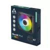 Arctic BioniX P14 A-RGB 140mm PWM ventilátor do skrine s Daisy Chain, 400-2500 ot/min, 186 m³/h, čierny