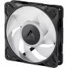 ARCTIC P12 PRO A-RGB LN 3-balík čierny 120 mm skriňový ventilátor