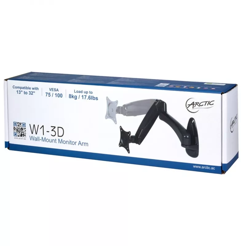 ARCTIC W1-3D nástenný držiak monitora