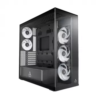 ARCTIC Xtender čierna skriňa Mid-Tower ATX s čírym sklom