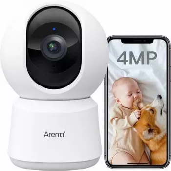 Arenti P2Q 2K QHD Wi-Fi interiérová bezpečnostná kamera s AI rozpoznávaním osôb, obojsmerným zvukom a nočným videním