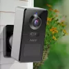 Arenti POWER1Q 2K 4MP bezdrôtová Wi-Fi bezpečnostná kamera na batériu, PIR snímač pohybu, 10 m IR nočné videnie, 9600 mAh, čierna
