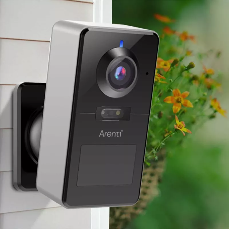 Arenti POWER1Q 2K 4MP bezdrôtová Wi-Fi bezpečnostná kamera na batériu, PIR snímač pohybu, 10 m IR nočné videnie, 9600 mAh, čierna