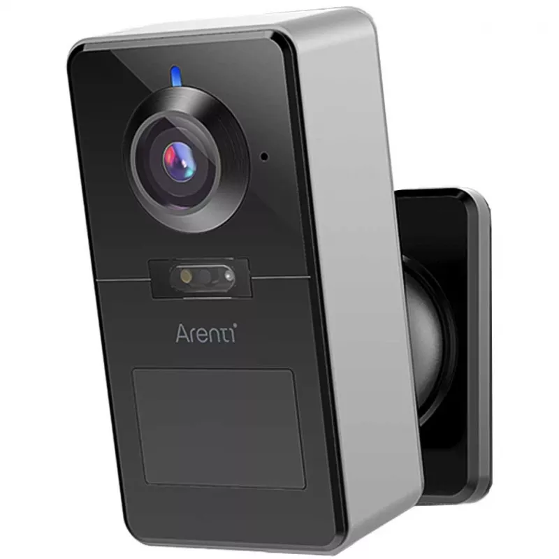 Arenti POWER1Q 2K 4MP bezdrôtová Wi-Fi bezpečnostná kamera na batériu, PIR snímač pohybu, 10 m IR nočné videnie, 9600 mAh, čierna