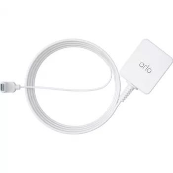 ARLO USB nabíjací adaptér eurozástrčka na USB-C 7,6 m outdoor biela