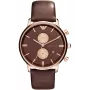ARMANI AR0387 pánsky quartzový chronograf 42mm čierny ciferník kožený remienok
