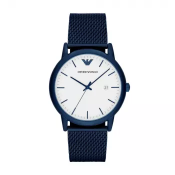 ARMANI AR11025 Pánske hodinky 43mm Nerezová oceľ Quartz Analog Čierny ciferník