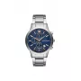 Armani AR11458 pánske quartz náramkové hodinky s modrým ciferníkom a oceľovým remienkom, 43 mm
