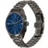 ARMANI AR11481 pánske hodinky Luigi chronograf quartz 43mm čierny ciferník čierny kožený remienok