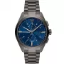 ARMANI AR11481 pánske hodinky Luigi chronograf quartz 43mm čierny ciferník čierny kožený remienok