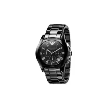 Armani AR1400 pánske keramické chronograf hodinky 42 mm čierne