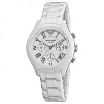 ARMANI AR1403 pánske keramické chronografové hodinky 42 mm čierne