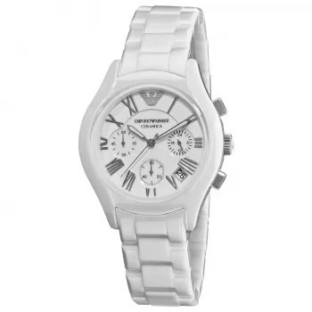 ARMANI AR1404 Ceramica unisex quartz chronograph hodinky 38 mm čierna keramika