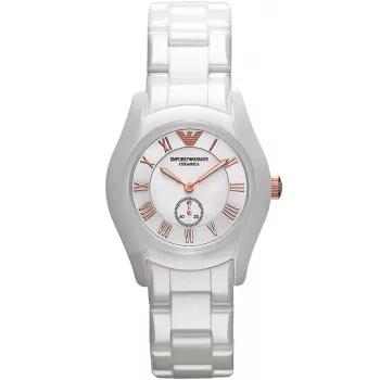 ARMANI AR1418 dámske quartz hodinky 28mm biela keramika