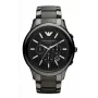Armani AR1452 pánske keramické chronografové hodinky 43mm čierna